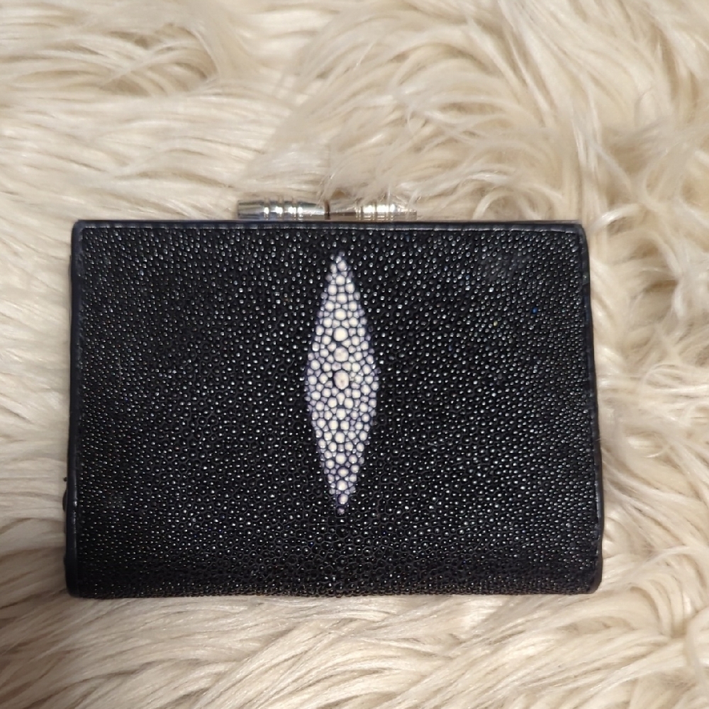 Black Stingray Skin Wallet